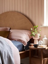 John LewisLinen Mix Waffle Bedspread, Navy