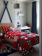 little home at John Lewis Patchwork Stars Quilted Bedspread, Multi