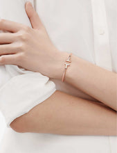 Tiffany T 18ct rose-gold and mother-of-pearl bracelet