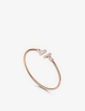 Tiffany T 18ct rose-gold and mother-of-pearl bracelet