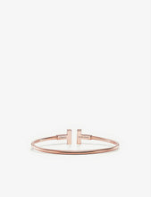 Tiffany T 18ct rose-gold and mother-of-pearl bracelet