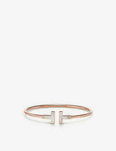 Tiffany T 18ct rose-gold and mother-of-pearl bracelet