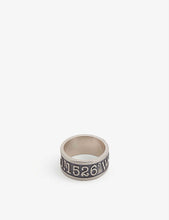 Co-ordinates sterling silver ring