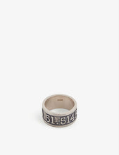 Co-ordinates sterling silver ring