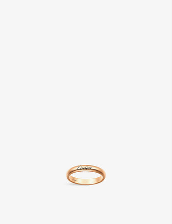 C de Cartier 18ct rose-gold wedding ring