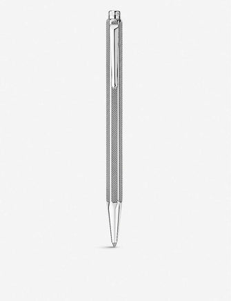 Ecridor Chevron rhodium-plated ballpoint pen