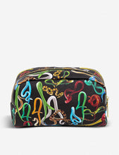 Seletti wears Toiletpaper Sh*t snake-print faux-leather beauty case