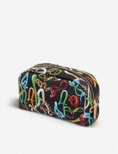 Seletti wears Toiletpaper Sh*t snake-print faux-leather beauty case