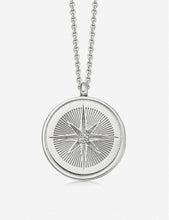Celestial Compass sterling silver and sapphire necklace