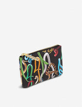 Seletti wears Toiletpaper snake-print faux-leather case 15cm x 9cm