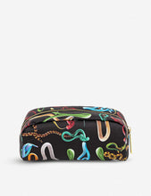 Seletti wears Toiletpaper snake-print faux-leather case 20cm x 7cm