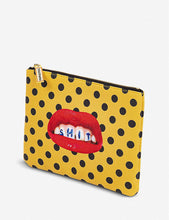 Seletti wears Toiletpaper Sh*t-print faux-leather case 21cm x 15cm