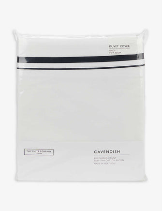 Cavendish Egyptian cotton single duvet cover 140x200cm