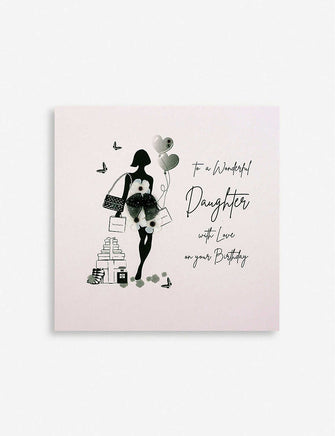 To A Wonderful Daughter birthday greetings card 16.5cm x 16.5cm