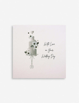 With Love On Your Wedding Day greetings card