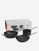 Toughened non-stick saucepans set of three