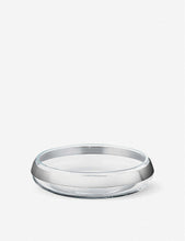 Duo glass and stainless steel bowl 28cm