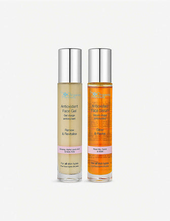 Antioxidant face serum & gel set