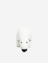 Polar Bear faux-leather doorstop 10kg