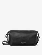 Reporter textured-leather wash bag