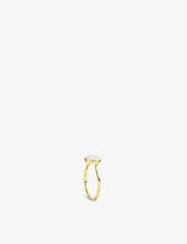 Siren 18ct gold-plated vermeil silver and moonstone ring