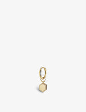 Ravello 22ct yellow gold-plated sterling-silver huggie earrings