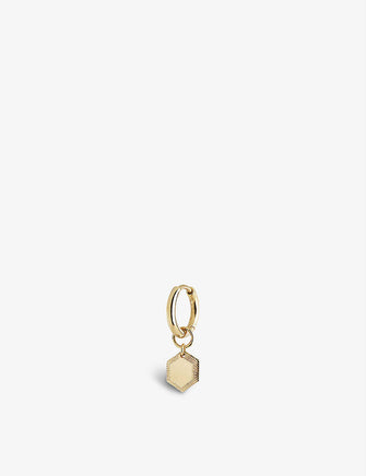 Ravello 22ct yellow gold-plated sterling-silver huggie earrings