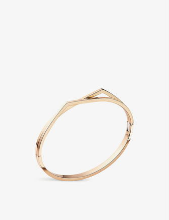 Antifer 18ct pink-gold double band bracelet