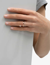 Serti Sur Vide 18ct rose-gold and diamond ring