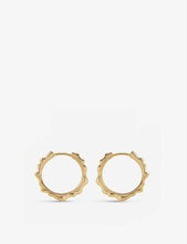 Siren 18ct gold-plated hoop earrings
