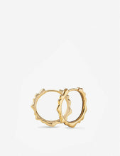Siren 18ct gold-plated hoop earrings