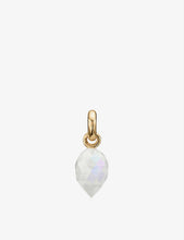 Fifi 18ct gold-plated vermeil and moonstone pendant charm