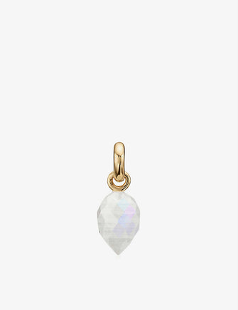 Fifi 18ct gold-plated vermeil and moonstone pendant charm
