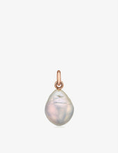 Nura rose gold-plated and baroque pearl pendant