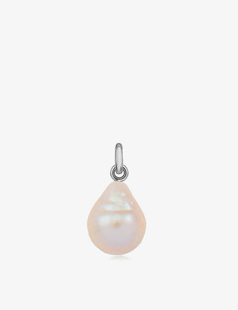 Nura sterling silver and baroque pearl charm