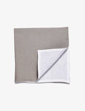 Reversible linen napkin 53cm x 53cm