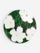 Andy Warhol White Flowers porcelain plate 21cm