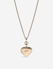 Chopard x 007 Happy Hearts Golden Hearts 18ct rose-gold and 0.05ct white-diamond pendant necklace