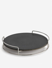 Stainless-steel and stone pizza tray 29cm