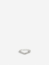 Joséphine Aigrette platinum and diamond wedding band ring