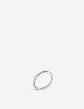 Torsade de Chaumet platinum and diamond wedding band ring