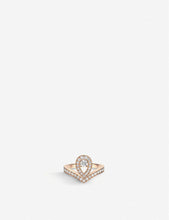 Joséphine Aigrette 18ct rose-gold and 0.21ct brilliant-cut diamond ring