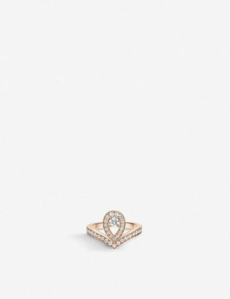 Joséphine Aigrette 18ct rose-gold and 0.21ct brilliant-cut diamond ring