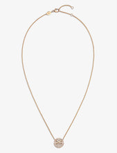 Jeux de Liens Harmony small 18ct rose-gold and 0.32ct brilliant-cut diamond pendant necklace