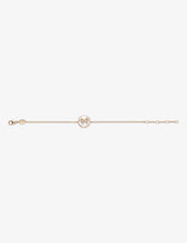 Jeux de Liens Harmony 18ct rose-gold, 0.06ct diamond and mother-of-pearl bracelet