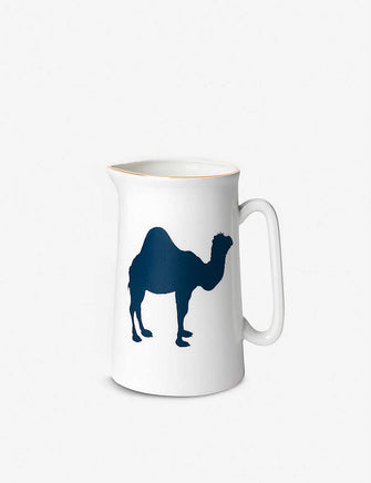 Camel-print fine bone china jug 560ml