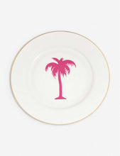 Palm Tree fine bone china side plate 21cm