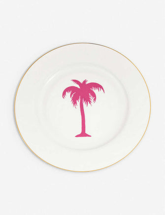 Palm Tree fine bone china side plate 21cm