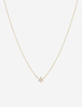 Zoë Chicco 14ct yellow-gold and diamond flower necklace