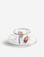 Seletti wears TOILETPAPER I Love You printed glass coffee set